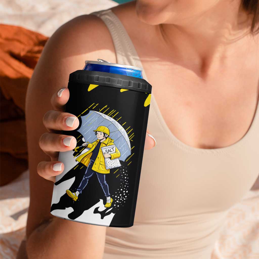 Be Salty Melt Ice 4 in 1 Can Cooler Tumbler with Bold Splash Pattern
