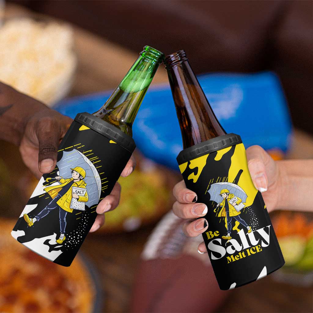 Be Salty Melt Ice 4 in 1 Can Cooler Tumbler with Bold Splash Pattern