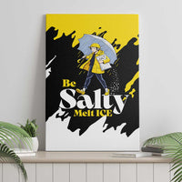 Be Salty Melt Ice Canvas Wall Art with Bold Splash Pattern