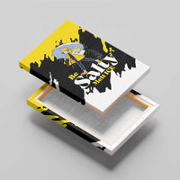 Be Salty Melt Ice Canvas Wall Art with Bold Splash Pattern