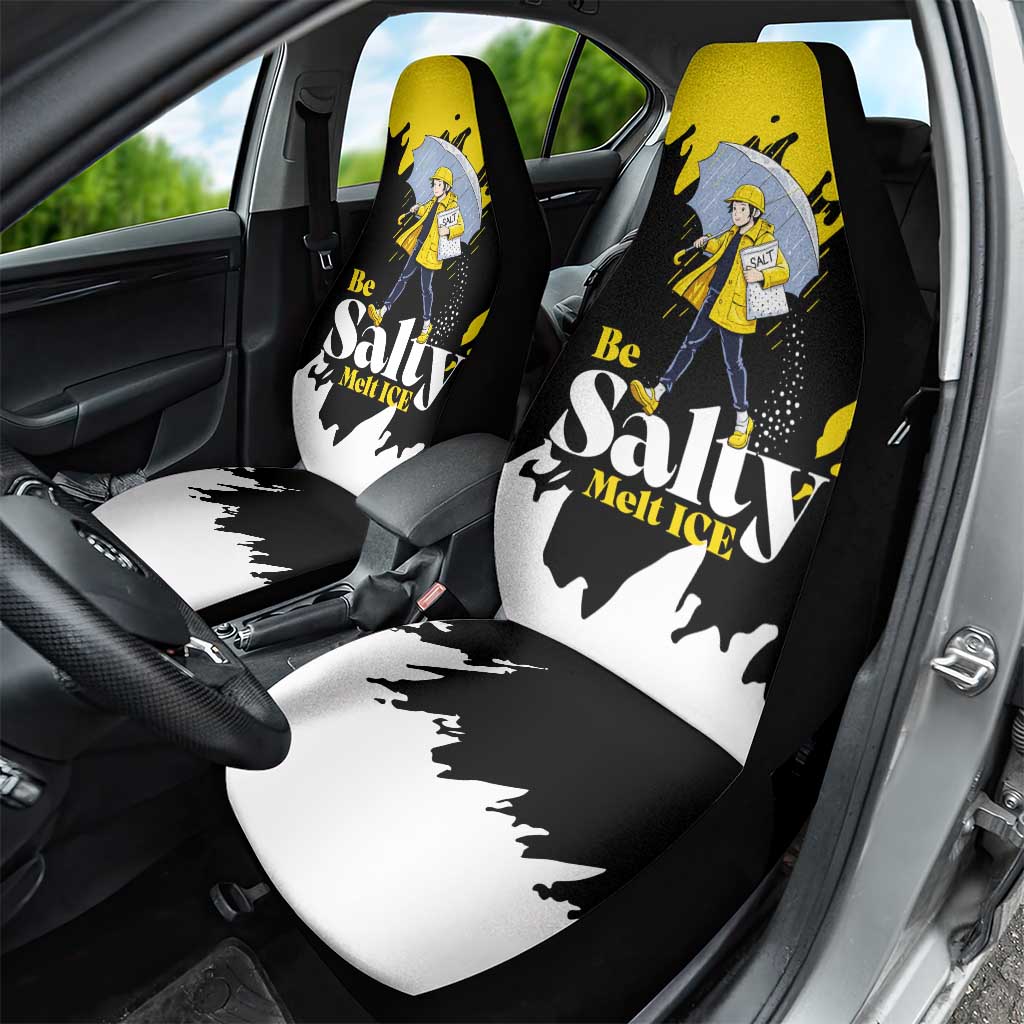 Be Salty Melt Ice Car Seat Cover with Bold Splash Pattern