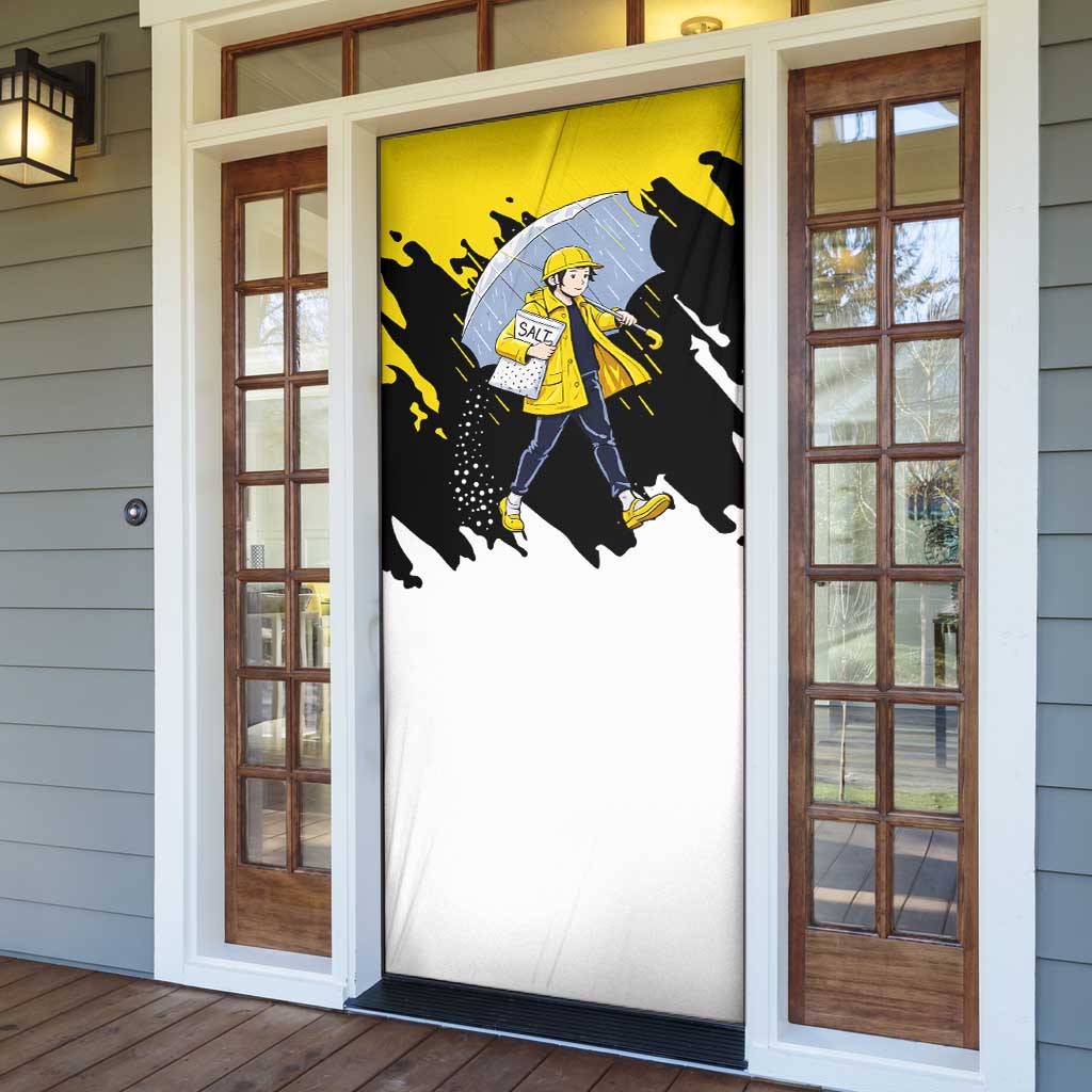 Be Salty Melt Ice Door Cover with Bold Splash Pattern