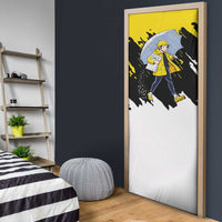 Be Salty Melt Ice Door Cover with Bold Splash Pattern