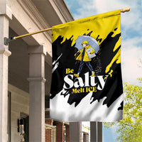 Be Salty Melt Ice Garden Flag with Bold Splash Pattern