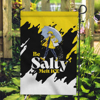 Be Salty Melt Ice Garden Flag with Bold Splash Pattern