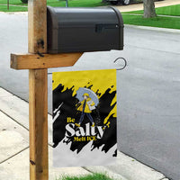Be Salty Melt Ice Garden Flag with Bold Splash Pattern