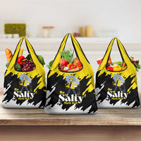 Be Salty Melt Ice Grocery Bag with Bold Splash Pattern