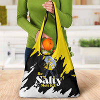 Be Salty Melt Ice Grocery Bag with Bold Splash Pattern
