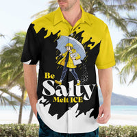 Be Salty Melt Ice Hawaiian Shirt with Bold Splash Pattern