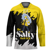 Be Salty Melt Ice Hockey Jersey with Bold Splash Pattern