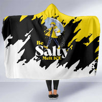 Be Salty Melt Ice Hooded Blanket with Bold Splash Pattern