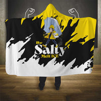 Be Salty Melt Ice Hooded Blanket with Bold Splash Pattern