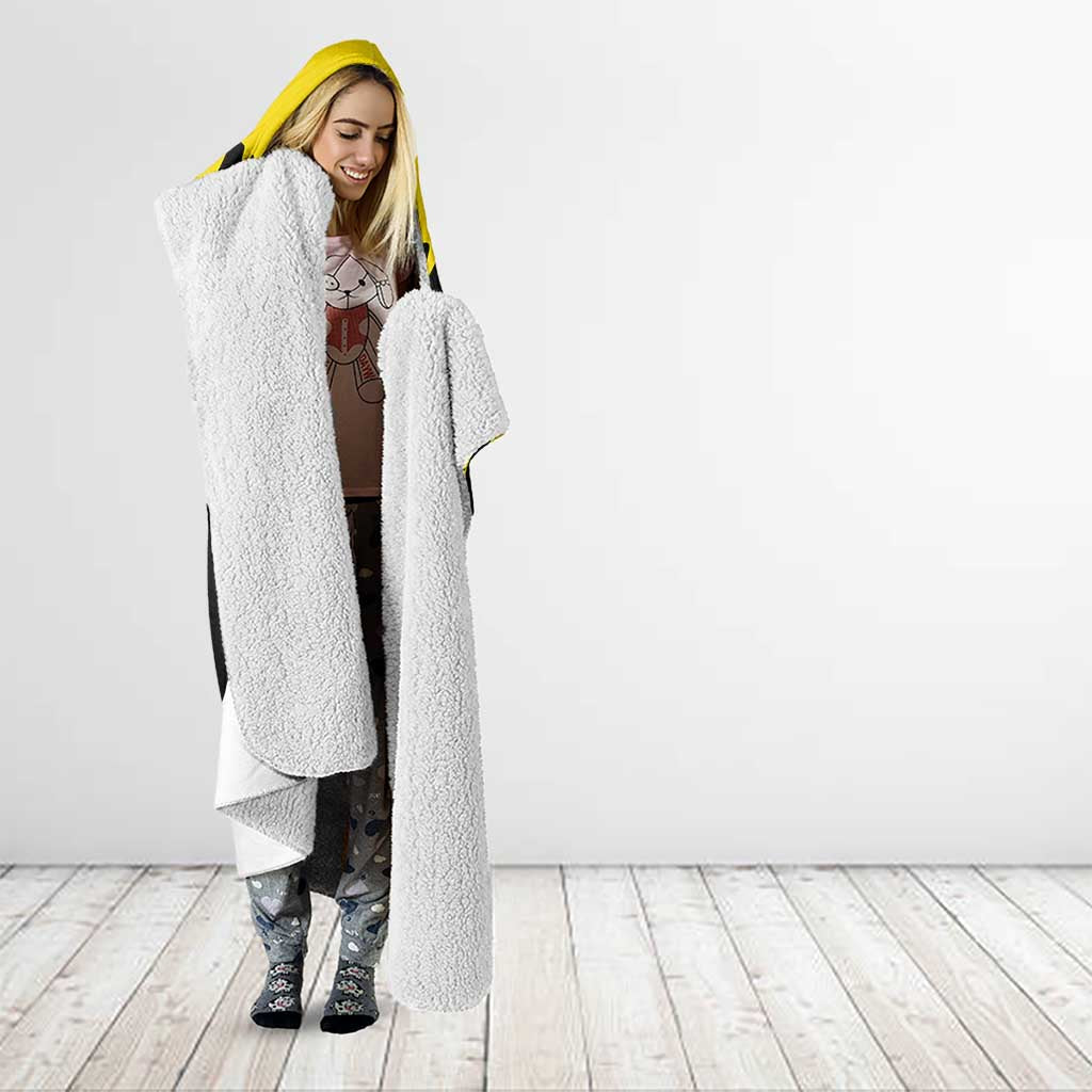 Be Salty Melt Ice Hooded Blanket with Bold Splash Pattern