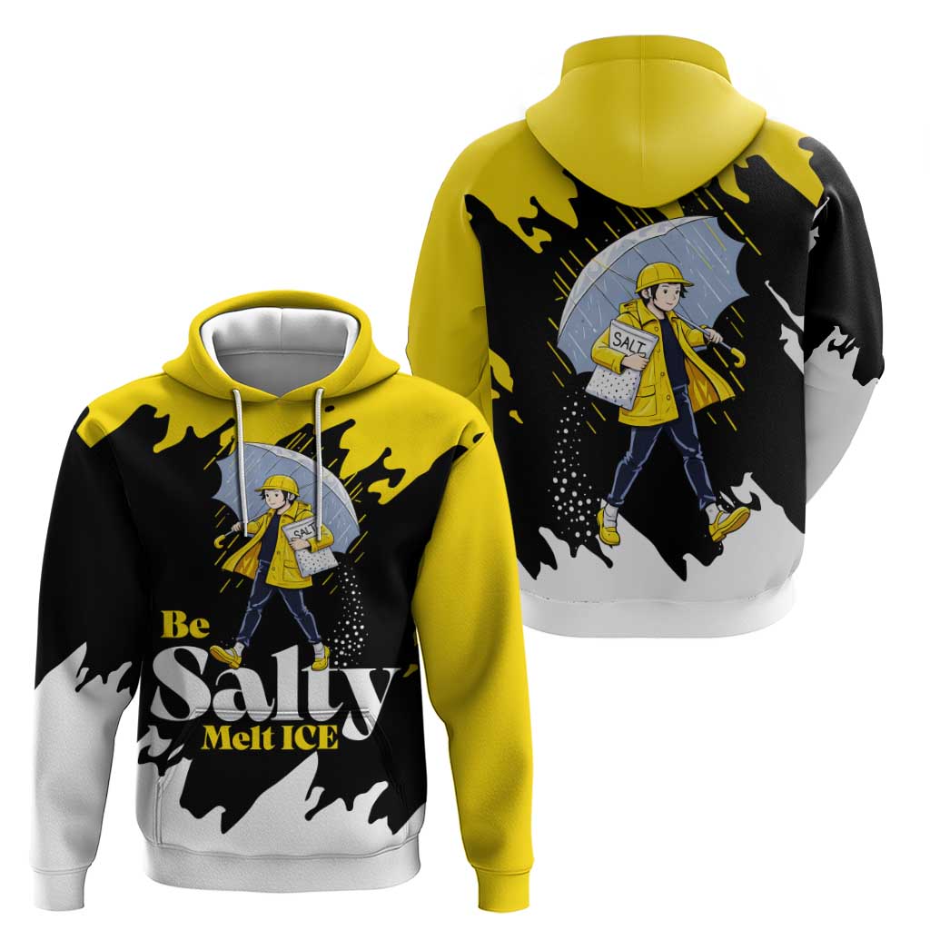 Be Salty Melt Ice Hoodie with Bold Splash Pattern
