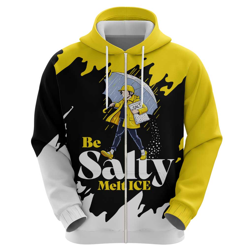 Be Salty Melt Ice Hoodie with Bold Splash Pattern