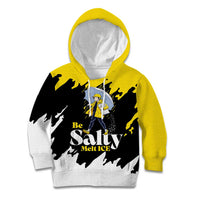 Be Salty Melt Ice Kid Hoodie with Bold Splash Pattern