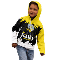 Be Salty Melt Ice Kid Hoodie with Bold Splash Pattern