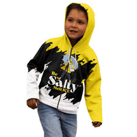 Be Salty Melt Ice Kid Hoodie with Bold Splash Pattern
