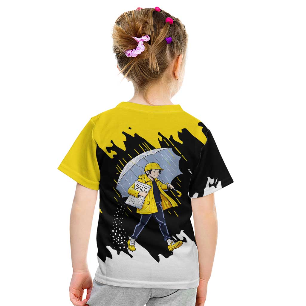 Be Salty Melt Ice Kid T Shirt with Bold Splash Pattern