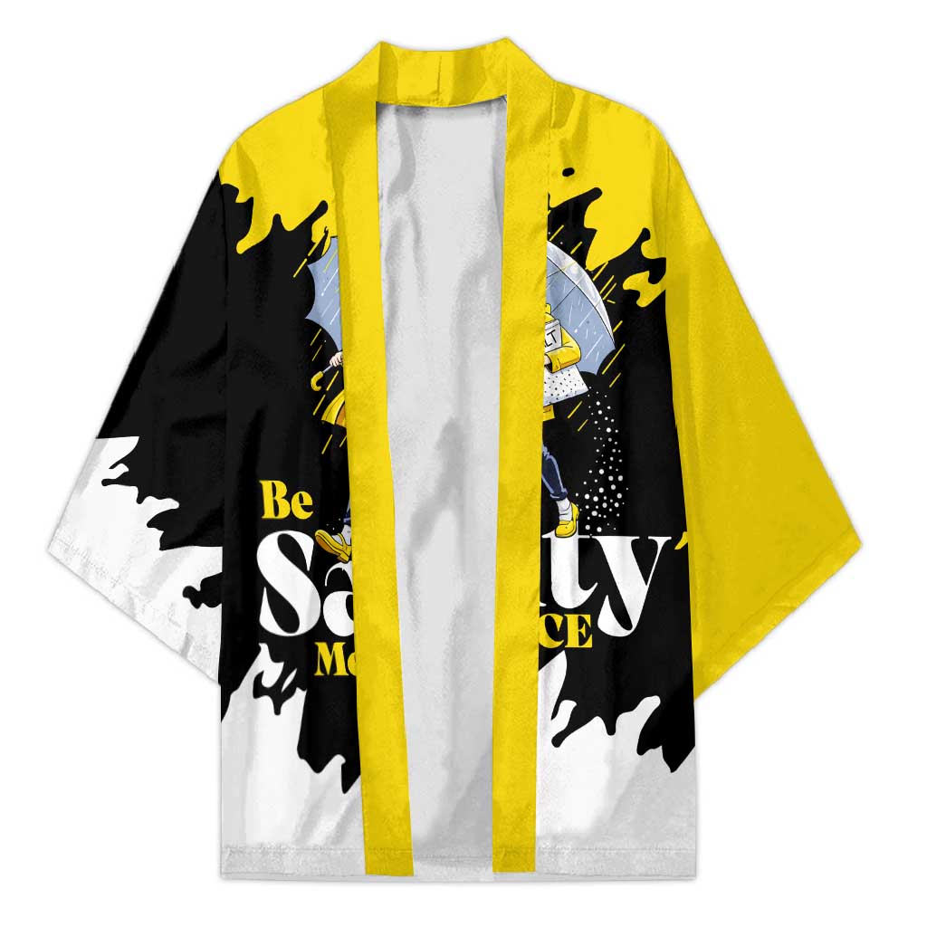 Be Salty Melt Ice Kimono with Bold Splash Pattern