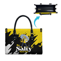 Be Salty Melt Ice Leather Bag with Bold Splash Pattern