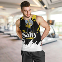 Be Salty Melt Ice Men Tank Top with Bold Splash Pattern
