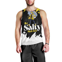 Be Salty Melt Ice Men Tank Top with Bold Splash Pattern