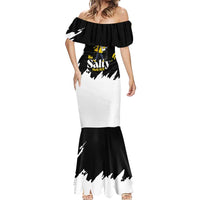 Be Salty Melt Ice Mermaid Dress with Bold Splash Pattern