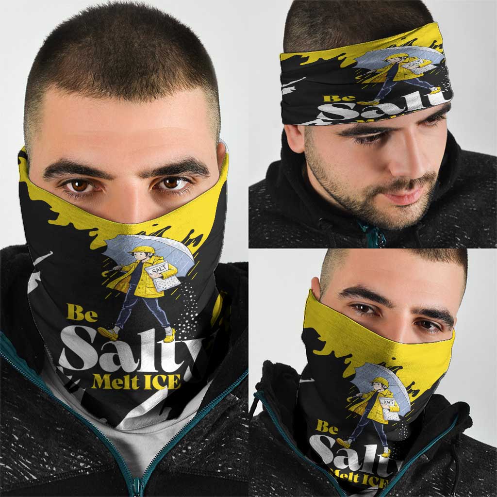 Be Salty Melt Ice Neck Gaiter with Bold Splash Pattern