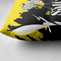 Be Salty Melt Ice Pillow Cover with Bold Splash Pattern