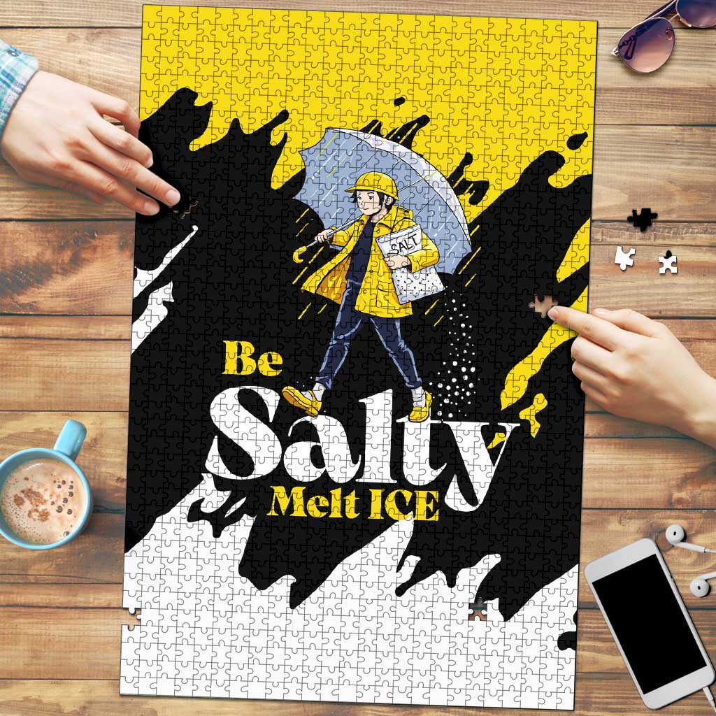 Be Salty Melt Ice Puzzle with Bold Splash Pattern