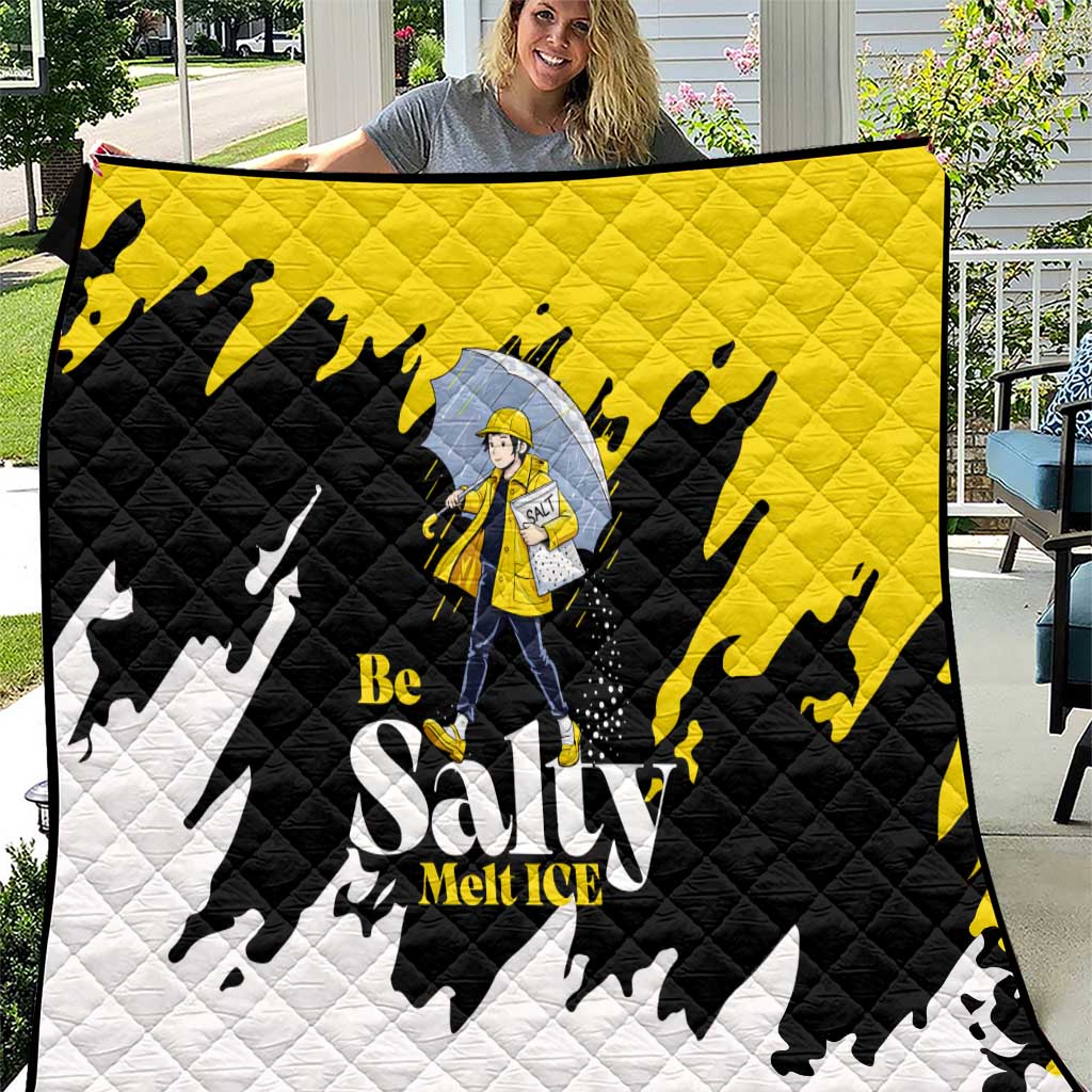 Be Salty Melt Ice Quilt with Bold Splash Pattern
