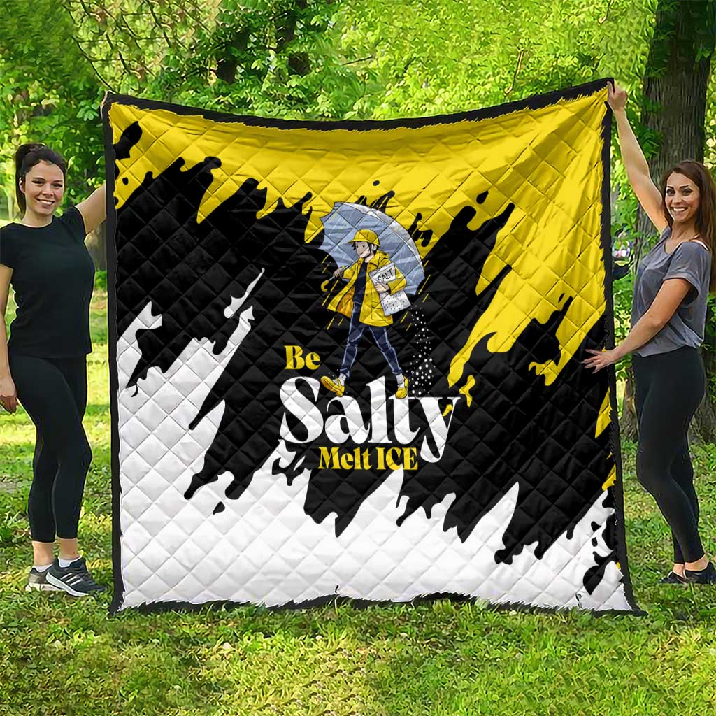 Be Salty Melt Ice Quilt with Bold Splash Pattern