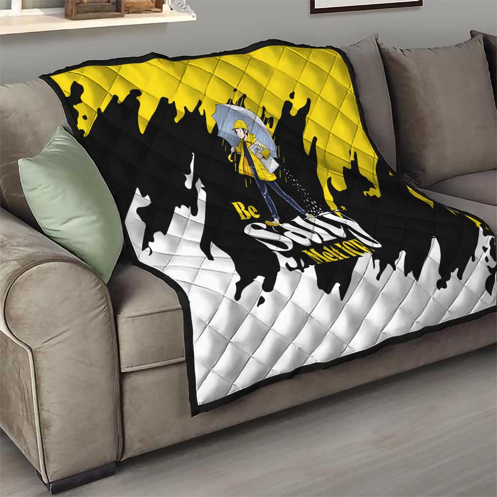 Be Salty Melt Ice Quilt with Bold Splash Pattern