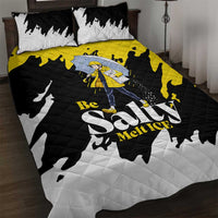 Be Salty Melt Ice Quilt Bed Set with Bold Splash Pattern