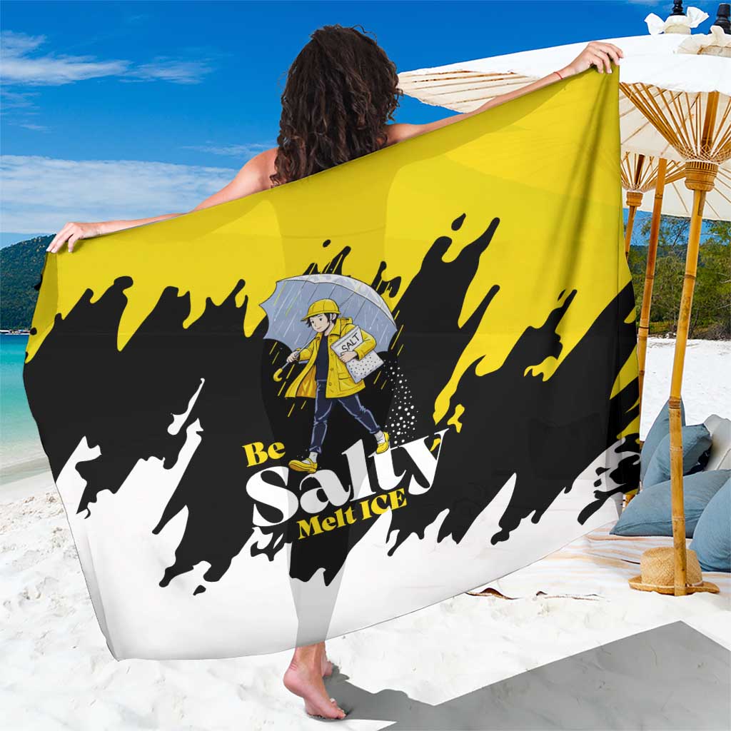 Be Salty Melt Ice Sarong with Bold Splash Pattern
