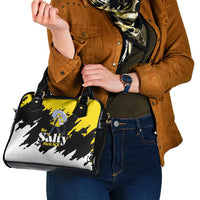 Be Salty Melt Ice Shoulder Handbag with Bold Splash Pattern