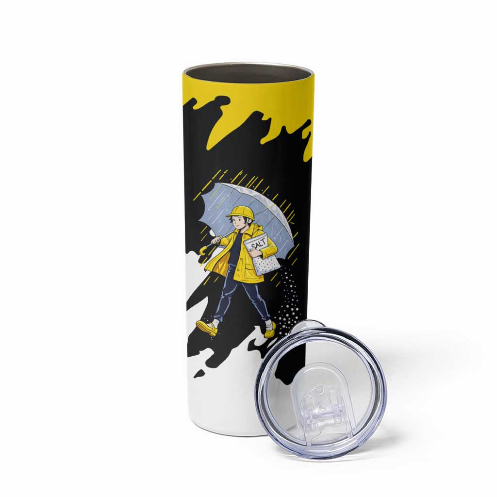 Be Salty Melt Ice Skinny Tumbler with Bold Splash Pattern