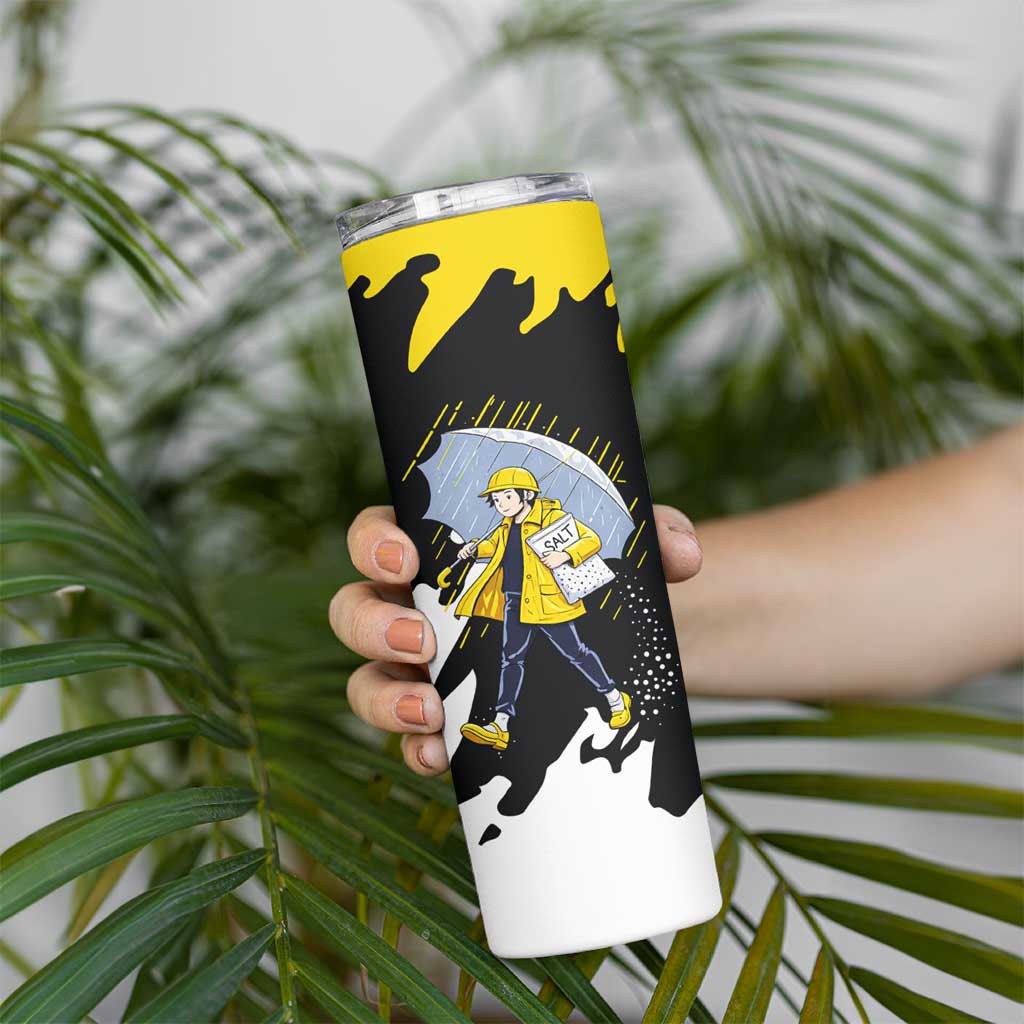 Be Salty Melt Ice Skinny Tumbler with Bold Splash Pattern