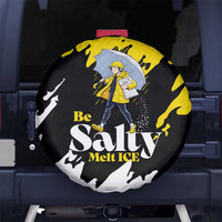 Be Salty Melt Ice Spare Tire Cover with Bold Splash Pattern