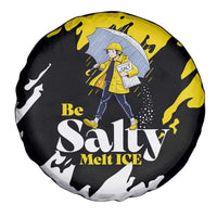 Be Salty Melt Ice Spare Tire Cover with Bold Splash Pattern
