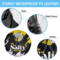 Be Salty Melt Ice Spare Tire Cover with Bold Splash Pattern