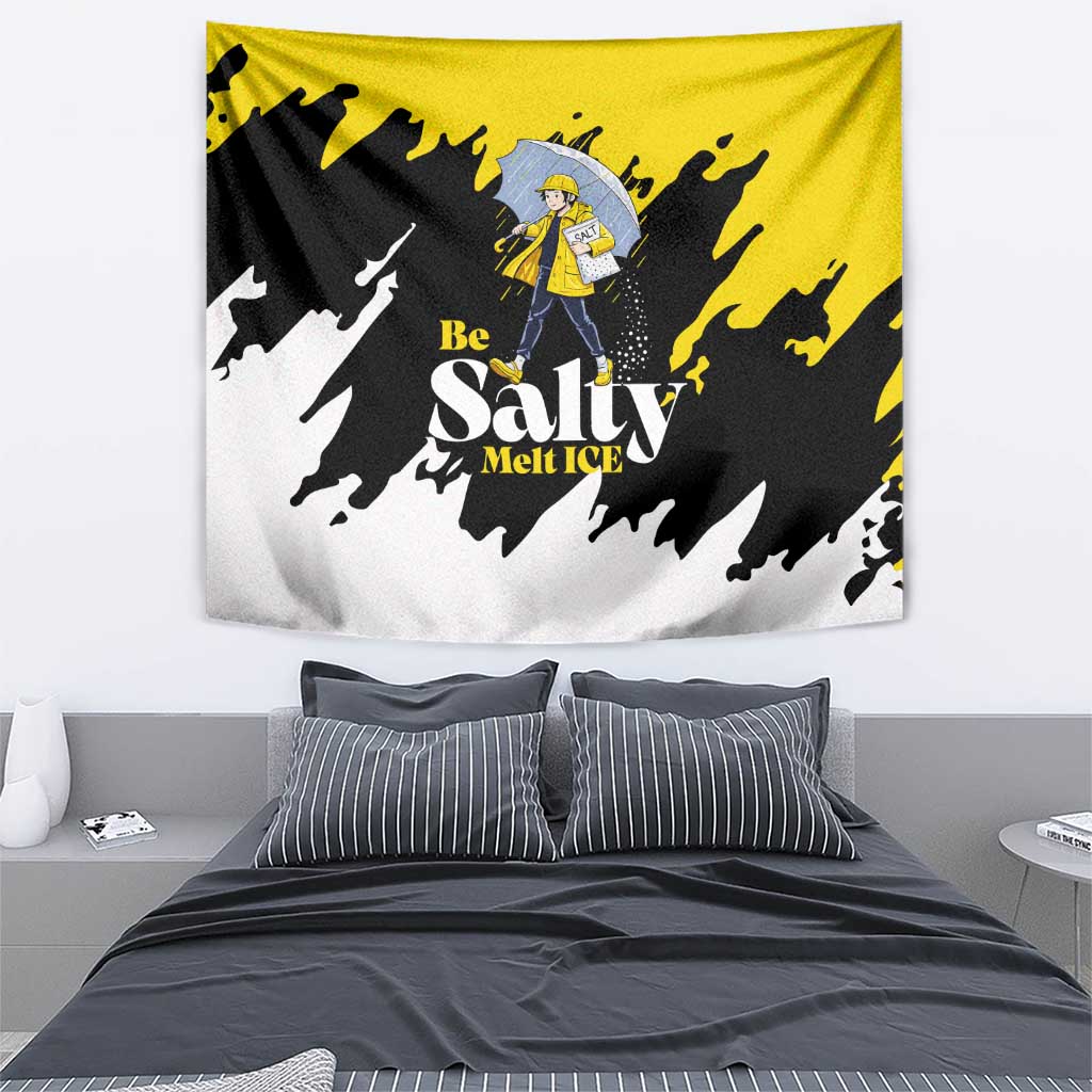 Be Salty Melt Ice Tapestry with Bold Splash Pattern