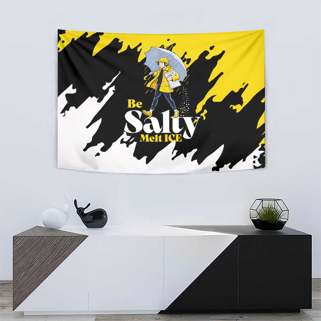 Be Salty Melt Ice Tapestry with Bold Splash Pattern