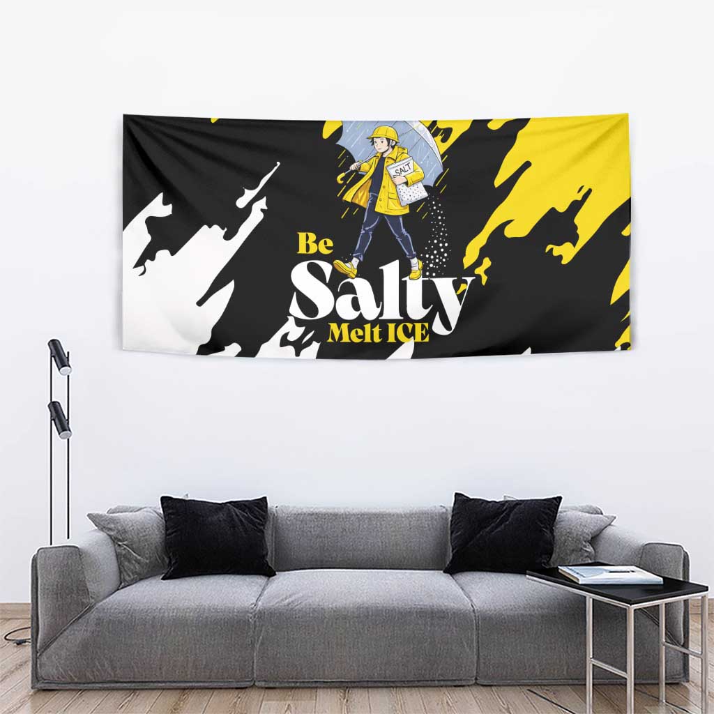 Be Salty Melt Ice Tapestry with Bold Splash Pattern