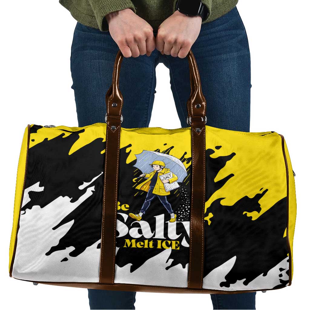Be Salty Melt Ice Travel Bag with Bold Splash Pattern