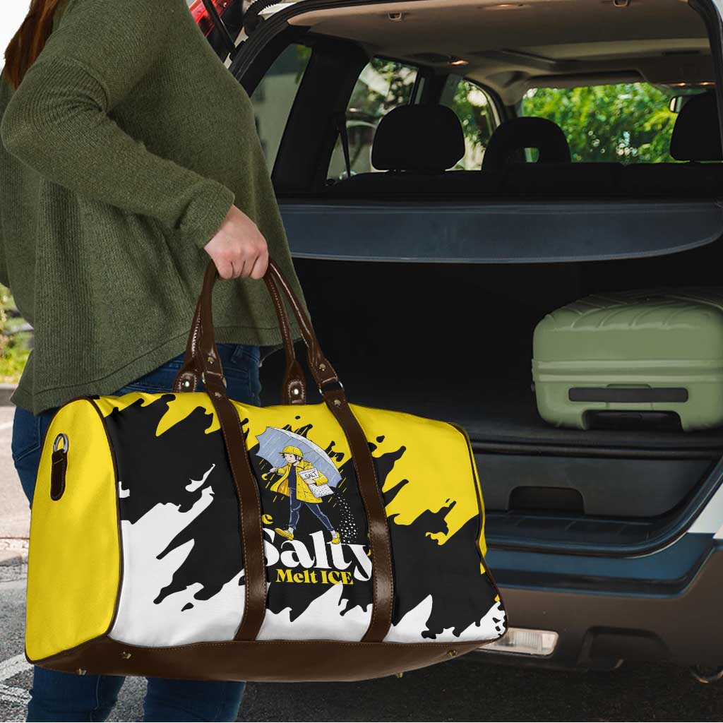 Be Salty Melt Ice Travel Bag with Bold Splash Pattern