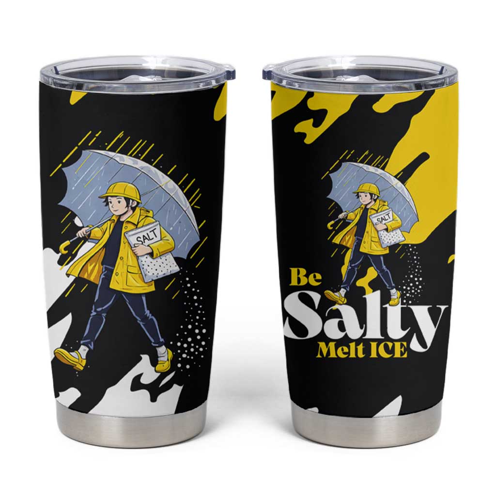 Be Salty Melt Ice Tumbler Cup with Bold Splash Pattern