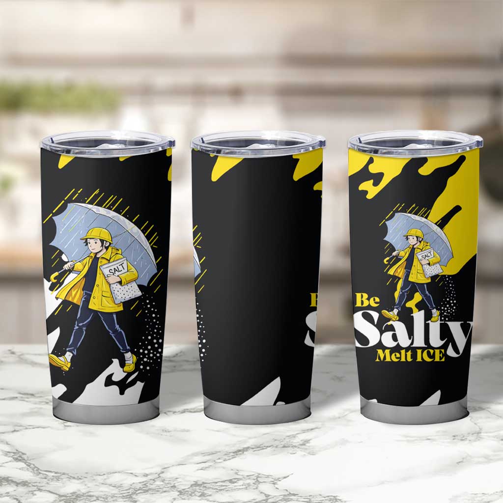 Be Salty Melt Ice Tumbler Cup with Bold Splash Pattern