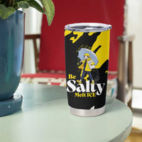 Be Salty Melt Ice Tumbler Cup with Bold Splash Pattern